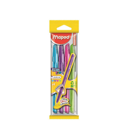 Poch de 4 stylos a bille grip - Librairie Oxford City