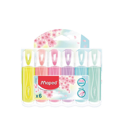 Poch de 6 fluo pastel - Librairie Oxford City