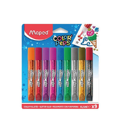Pôch de 9 colles pailletté color pepes - Librairie Oxford City