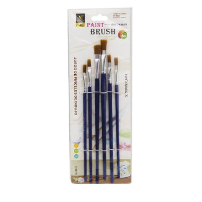 POCH. 6 PINCEAUX PLAT REF 577 - 6B BLEU - Librairie Oxford City