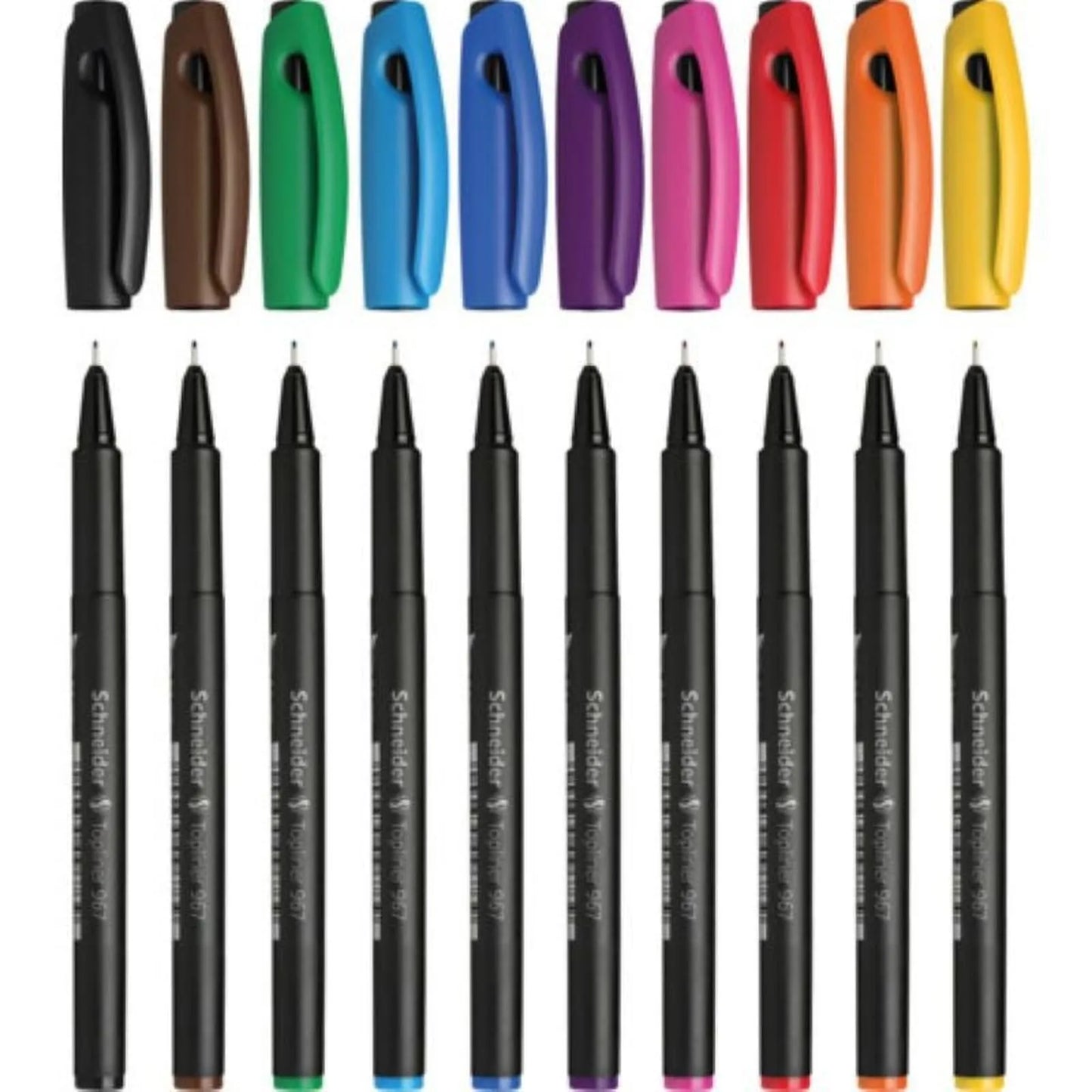 POCHETTE 10 STYLO FEUTRE FINE TOPLINER SCHNEIDER - Librairie Oxford City