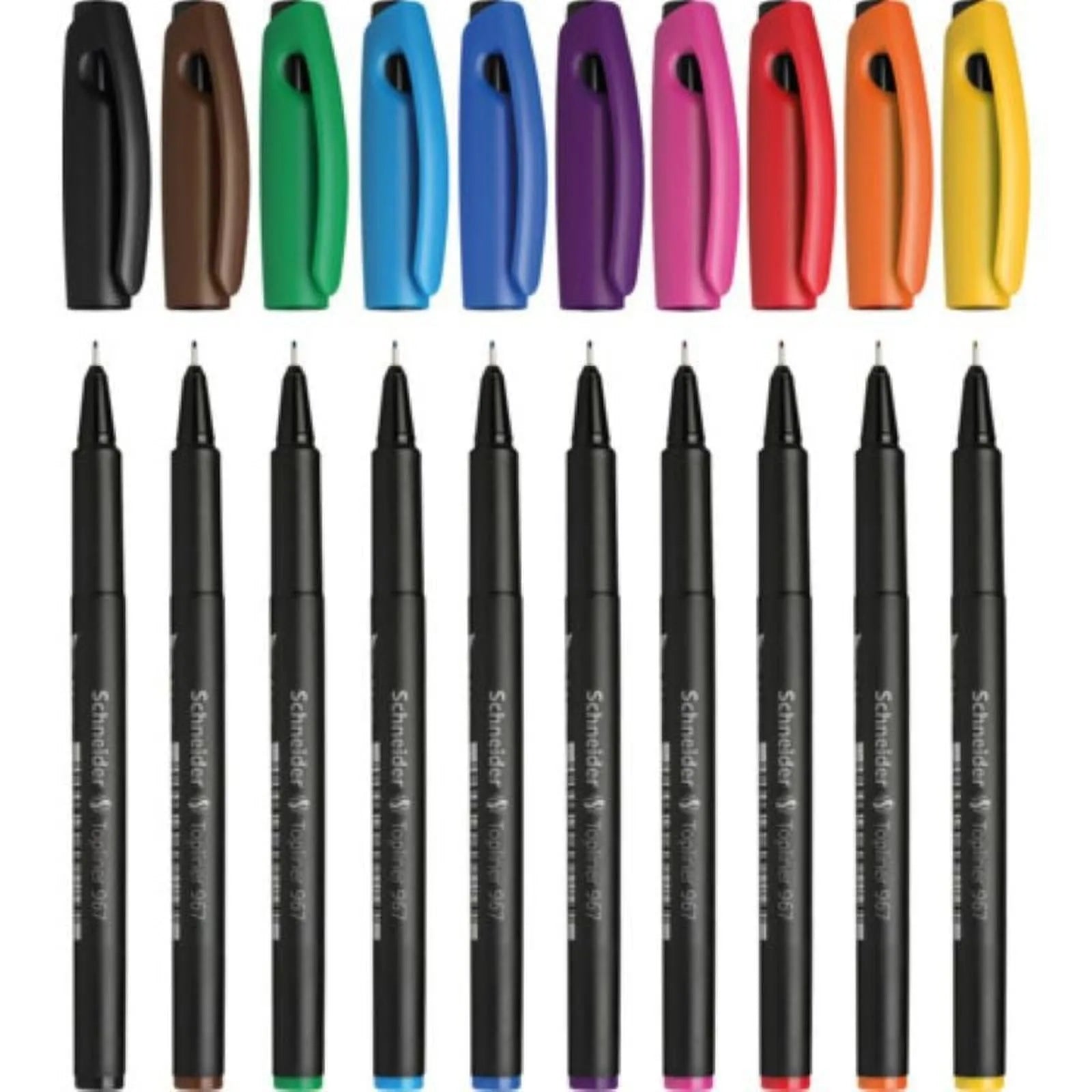 POCHETTE 10 STYLO FEUTRE FINE TOPLINER SCHNEIDER - Librairie Oxford City
