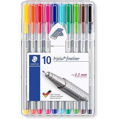 Pochette 10 Stylos Triplus Fineliner - Librairie Oxford City