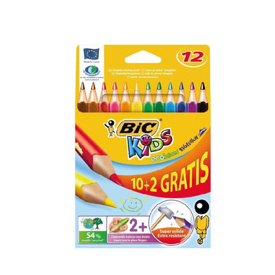 Pochette 12 crayons de couleur evolution - Librairie Oxford City