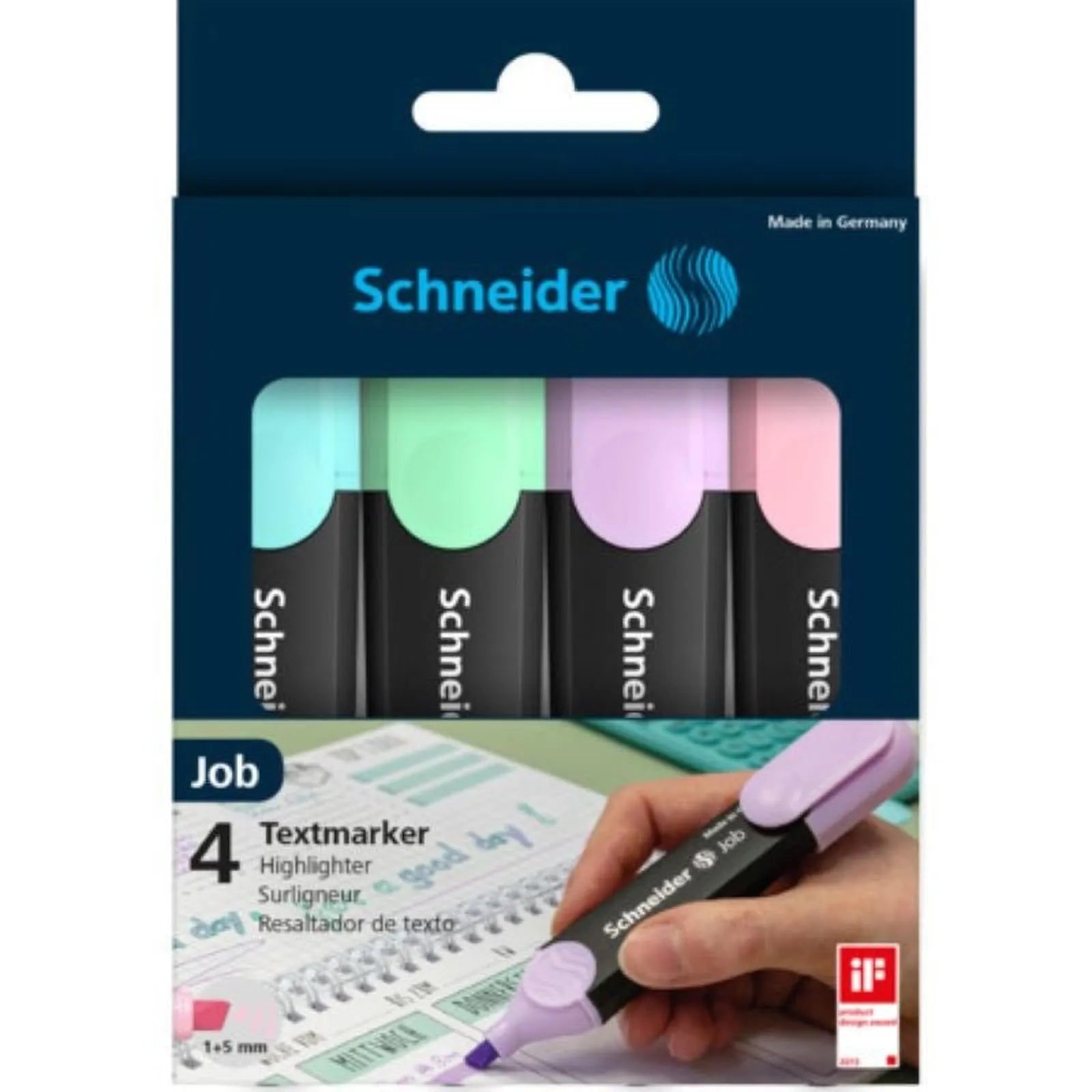 POCHETTE 4 MARQUEURS PASTEL JOB SCHNEIDER - Librairie Oxford City