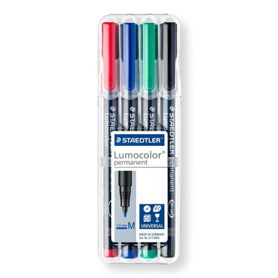 Pochette 4 Stylos Lumocolor Permanent - M - Librairie Oxford City