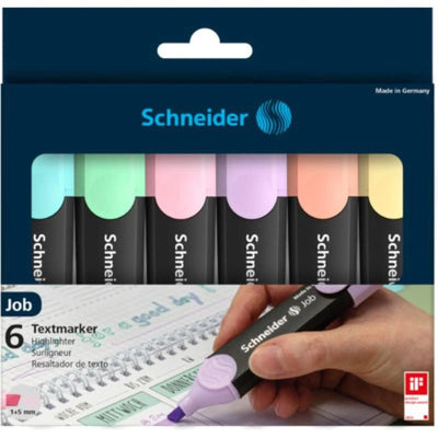 POCHETTE 6 MARQUEURS PASTEL JOB SCHNEIDER - Librairie Oxford City