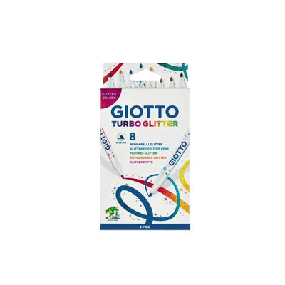POCHETTE FEUTRE DE 8 TURBO GLITTER GIOTTO - Librairie Oxford City