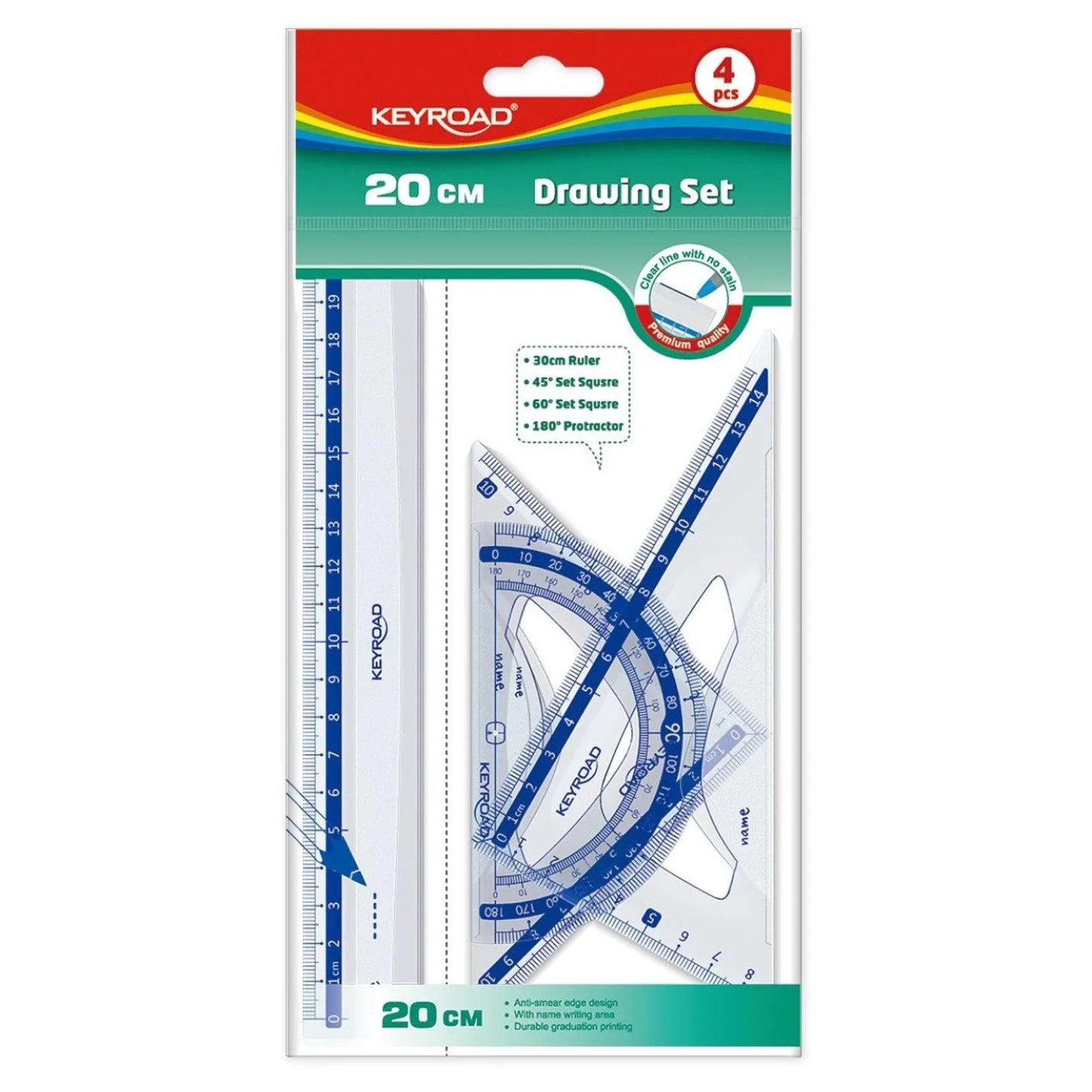 Pochette geometrique 20cm - Librairie Oxford City