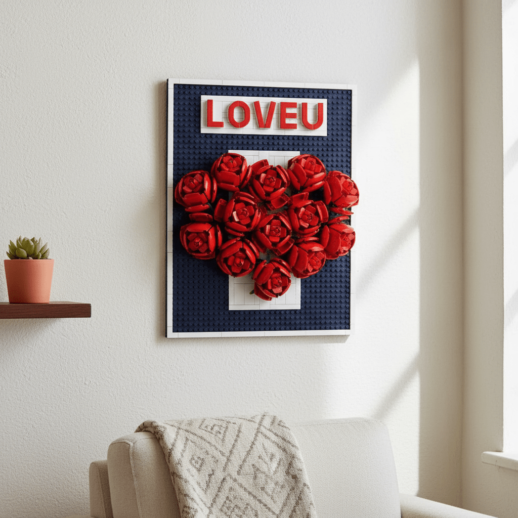 Zuanma Building Block Flower Rose Frame 848 Pcs 6+ - Librairie Oxford City