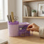 Organiseur de Bureau Château avec Tiroirs — Bleu / Rose / Vert / Violet - Librairie Oxford City