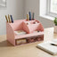 Organiseur de Bureau Multi - Compartiments avec Tiroirs — Rose / Bleu / Blanc - Librairie Oxford City