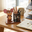 Pot à Stylo en Métal avec Figurine Décorative en Résine — Organisateur de Bureau Fantaisie - Librairie Oxford City