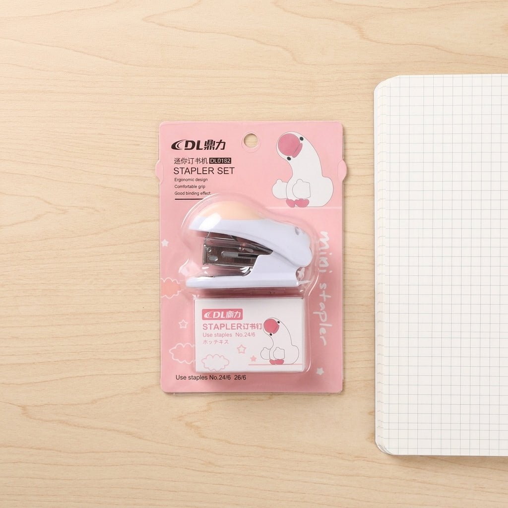 Mini Agrafeuse Kawaii avec Agrafes 24/6 – Set DL0152 - Librairie Oxford City