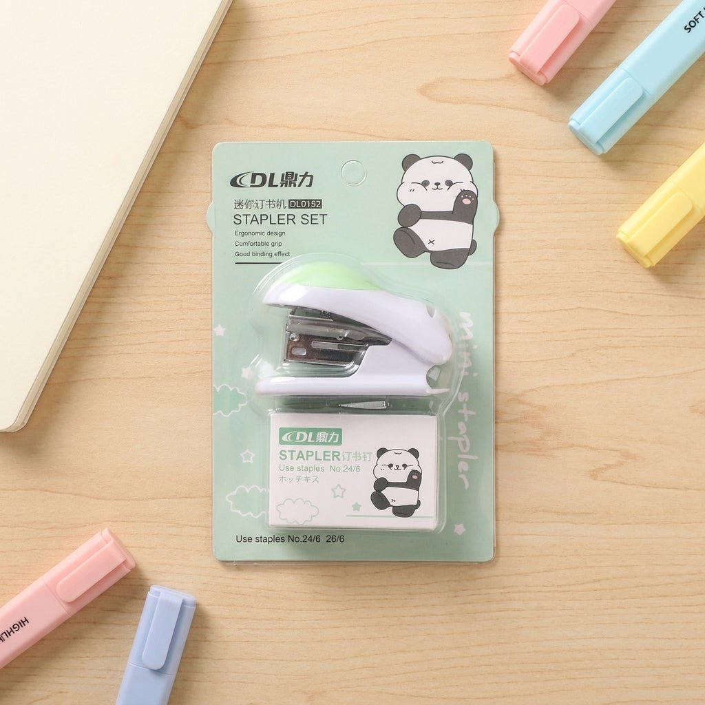 Mini Agrafeuse Kawaii avec Agrafes 24/6 – Set DL0152 - Librairie Oxford City