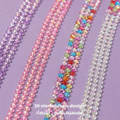 Pack Gem Stickers Strass – 8 Planches + Colle + Pincette