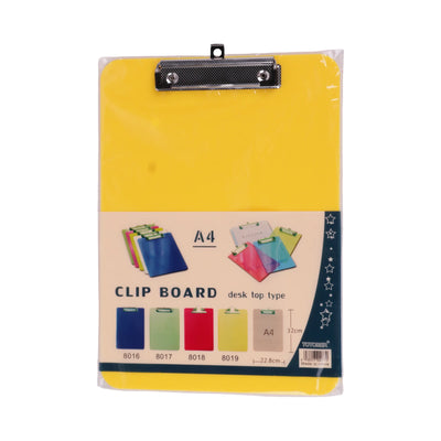 Topcore Porte-Bloc à Pince Simple A4 — Jaune et Noir - Librairie Oxford City