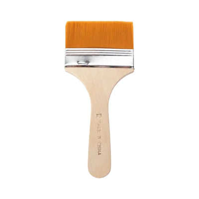 Pinceau Plat Nylon N°12 — Manche Bois - Librairie Oxford City