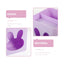 Porte-Stylos Carré en Plastique — Motif Lapin Violet - Librairie Oxford City