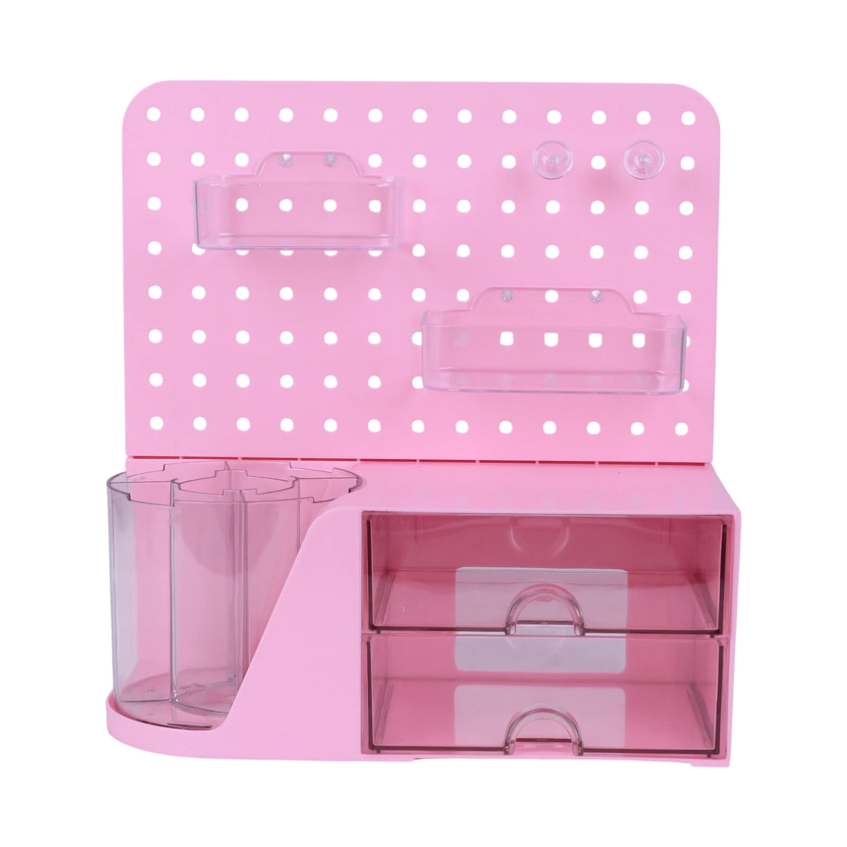 Organisateur de Bureau avec Tiroirs et Tableau Perforé — Rose - Librairie Oxford City