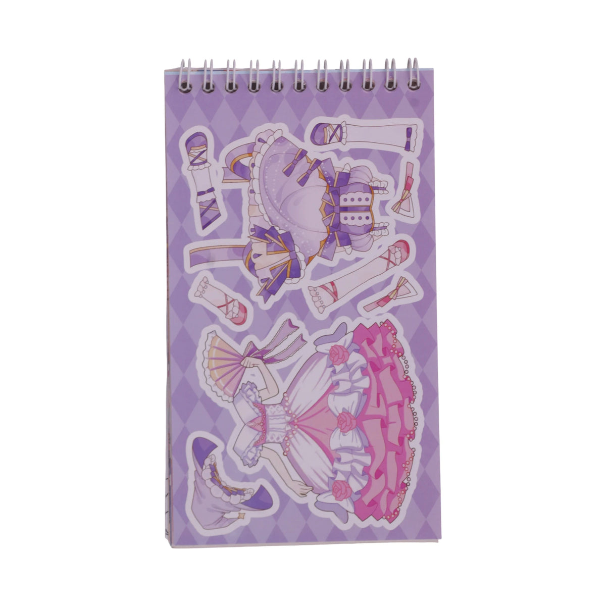 Carnet de Stickers Habillage Manga — Jeu d'Autocollants Fille