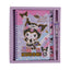 Coffret Kuromi Sanrio avec notebook A5 spirale et stylo, coloris violet et noir
