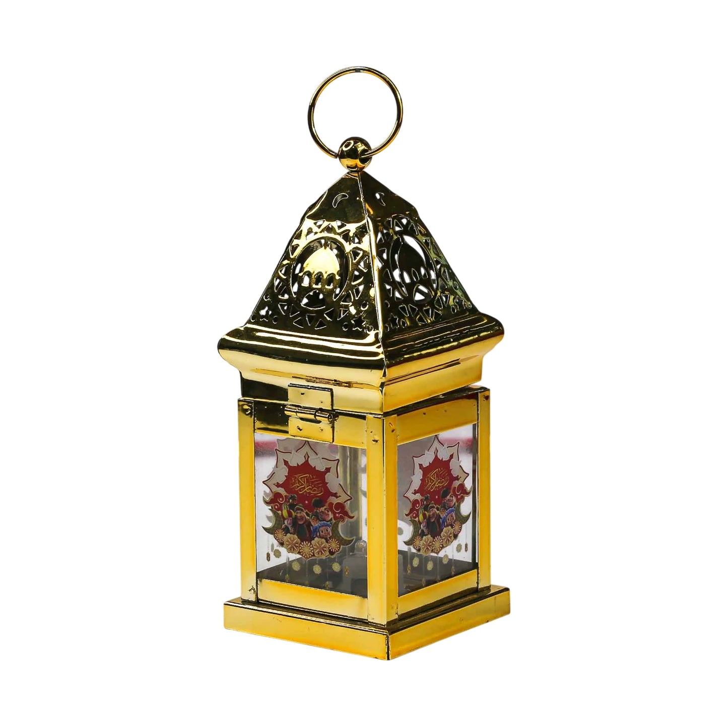 Lanterne Décorative Ornée en Métal et Verre - Librairie Oxford City