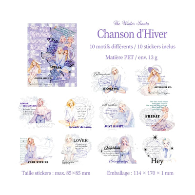 Pochette de 10 Stickers Illustrés QCMG-6 - Librairie Oxford City