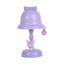 Lampe de bureau enfant Kuromi violette avec abat-jour nœud et pendentif décoratif