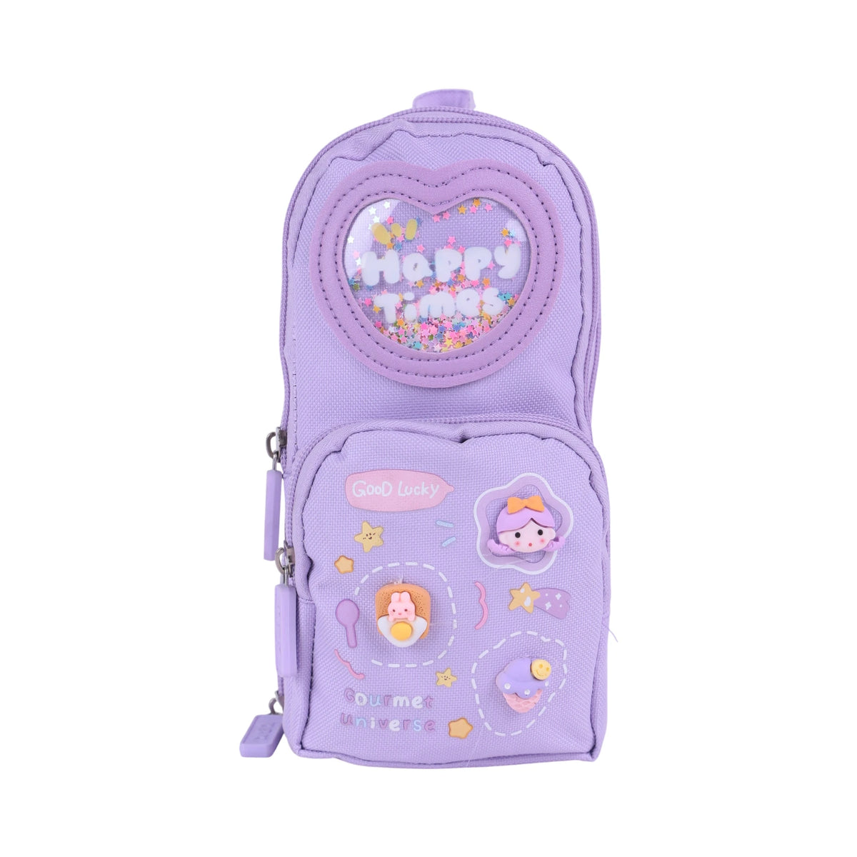 Trousse Baby Bear GM — Violet avec Fenêtre Cœur