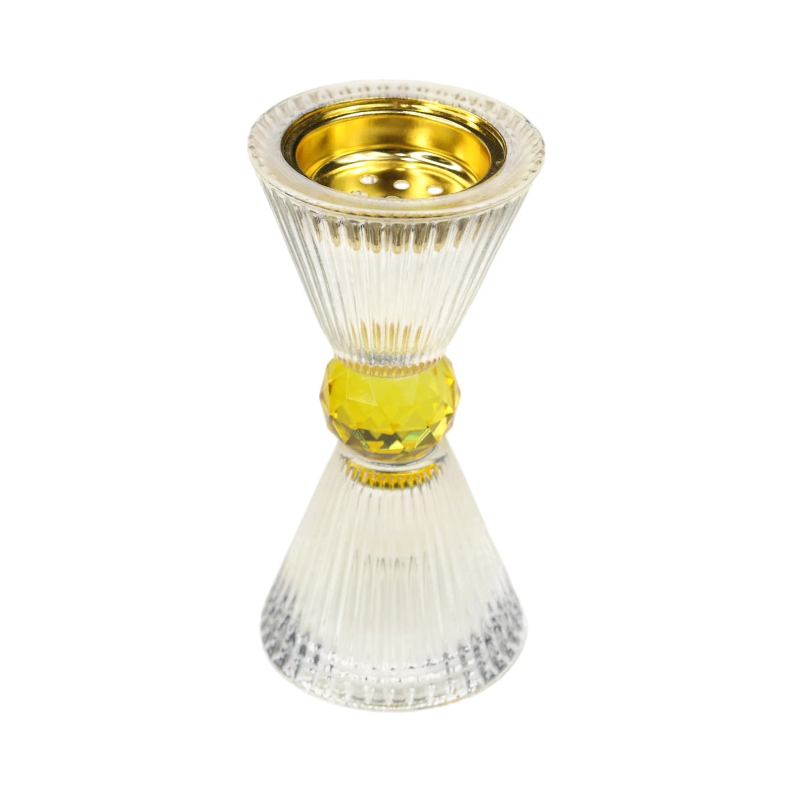 Flacon Parfum Décoratif en Verre et Métal 20cm - Librairie Oxford City