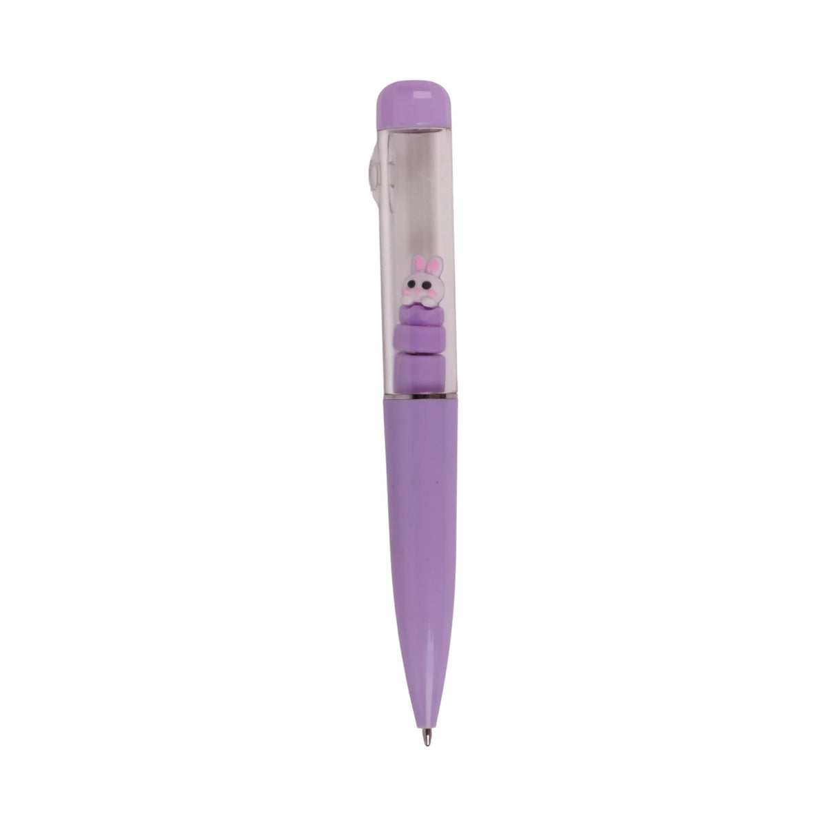 Stylo à Bille Fantaisie Figurine Lapin — Rose & Violet