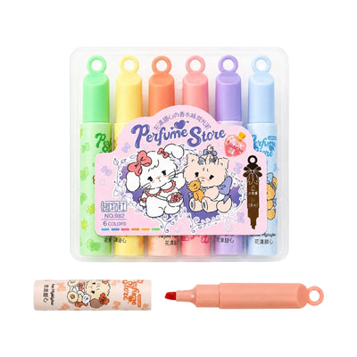 Cats — Pochette 6 Surligneurs Fluo Parfumés - Librairie Oxford City