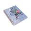 Wiero - Carnet à Spirale B5 Ligné 200 Pages - Design Floral
