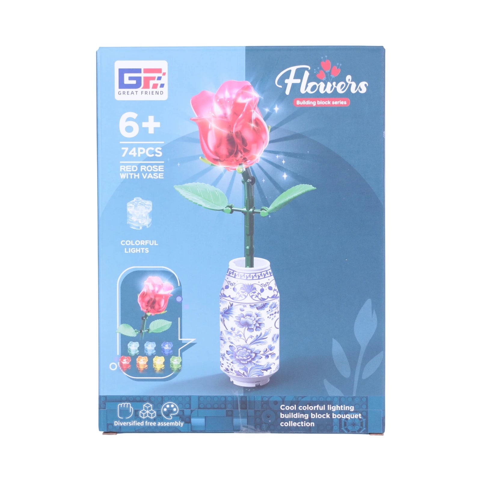 Great Friend Flowers – Collection Fleurs avec Vase en Porcelaine - Librairie Oxford City