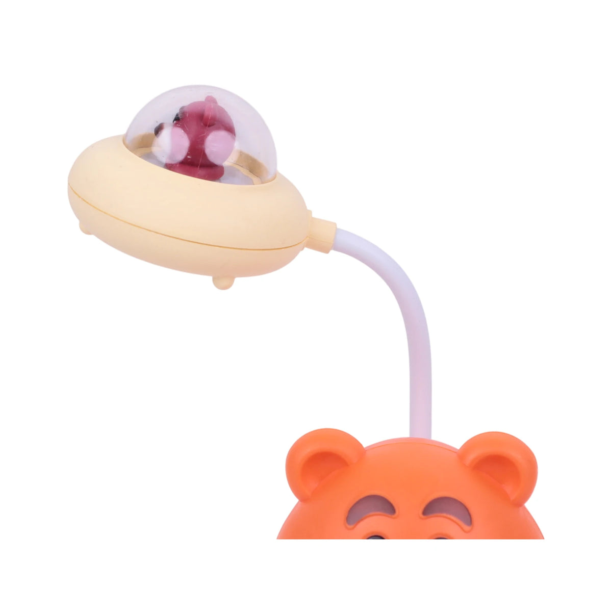 Veilleuse Lampe de Bureau Enfant Forme Ours — Col Flexible et Compartiment de Rangement