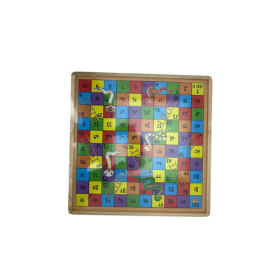 Jeu de Ludo et Serpents en Bois Coloré Enfants - Librairie Oxford City
