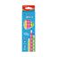 Crayon noir HB jumbo triangulaire Keyroad en bleu, rose et vert