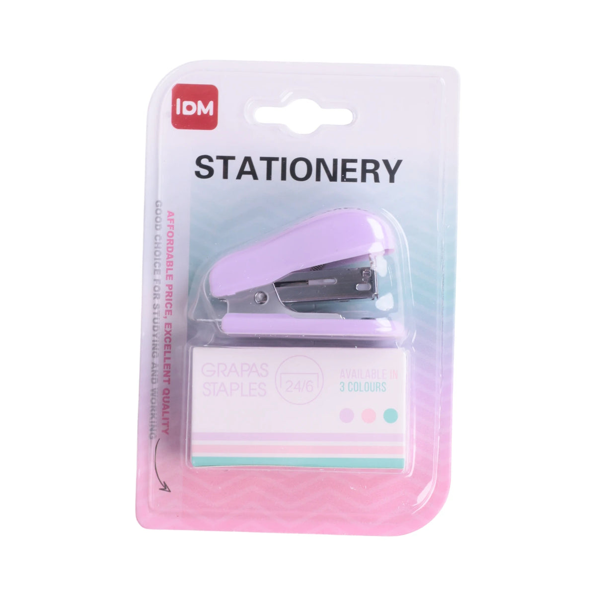 IDM Mini Agrafeuse avec Agrafes 24/6 — Compact & Portable - Librairie Oxford City
