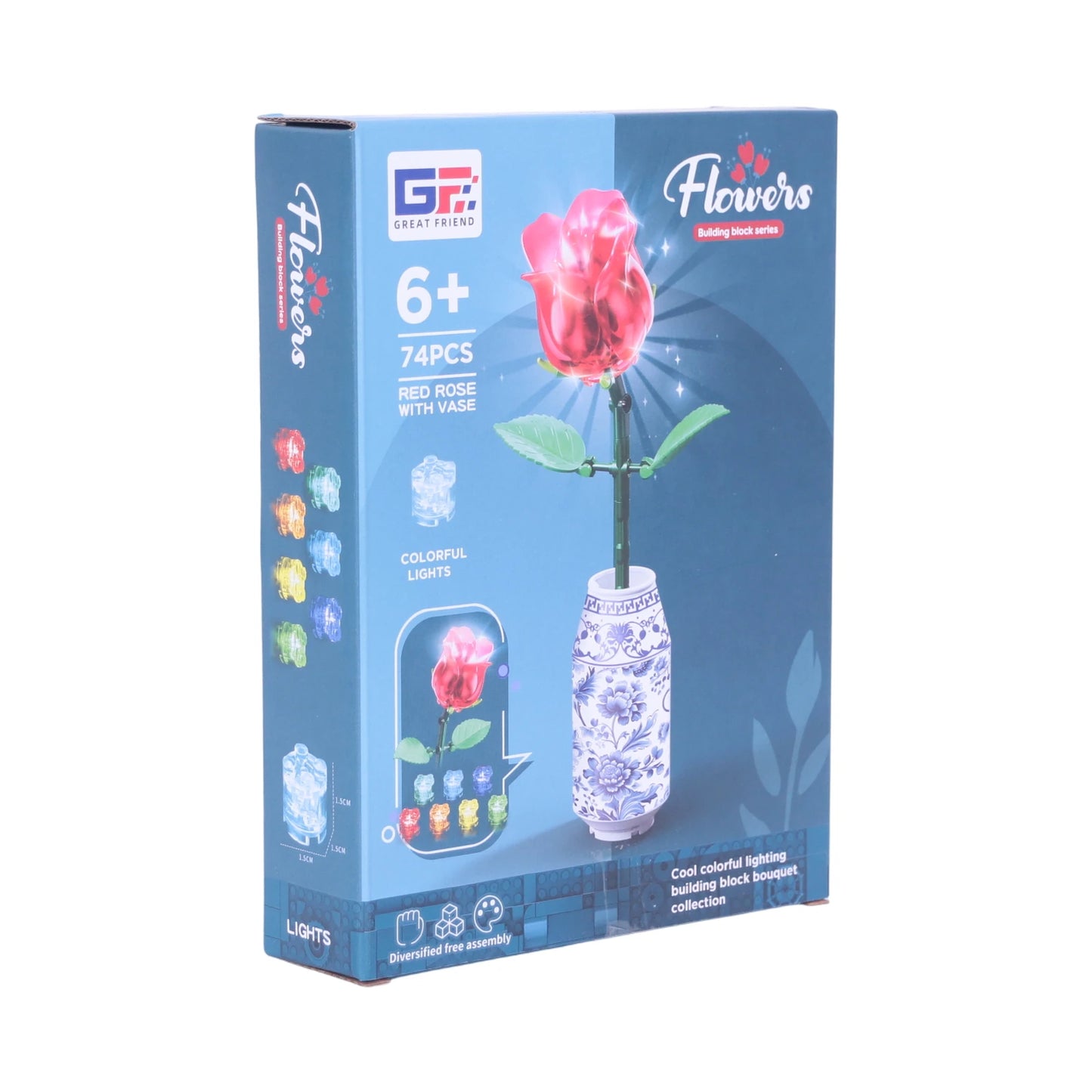 Great Friend Flowers – Collection Fleurs avec Vase en Porcelaine - Librairie Oxford City