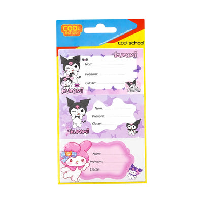 Cool School - Étiquettes Scolaires Fantaisie Kuromi & My Melody - Librairie Oxford City