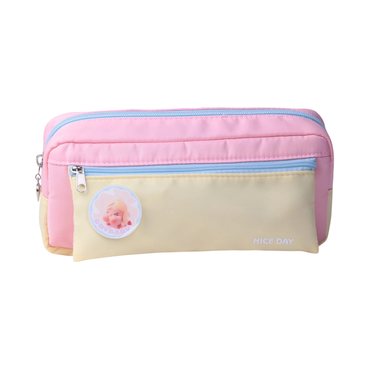 Trousse Scolaire Double Compartiment — Imprimé Nice Day