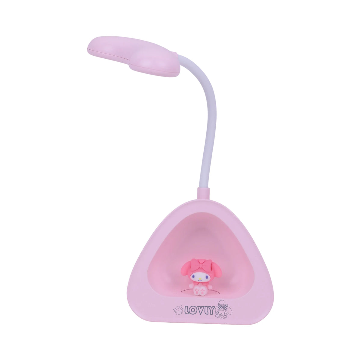 Lampe de bureau enfant My Melody rose et blanc avec col flexible