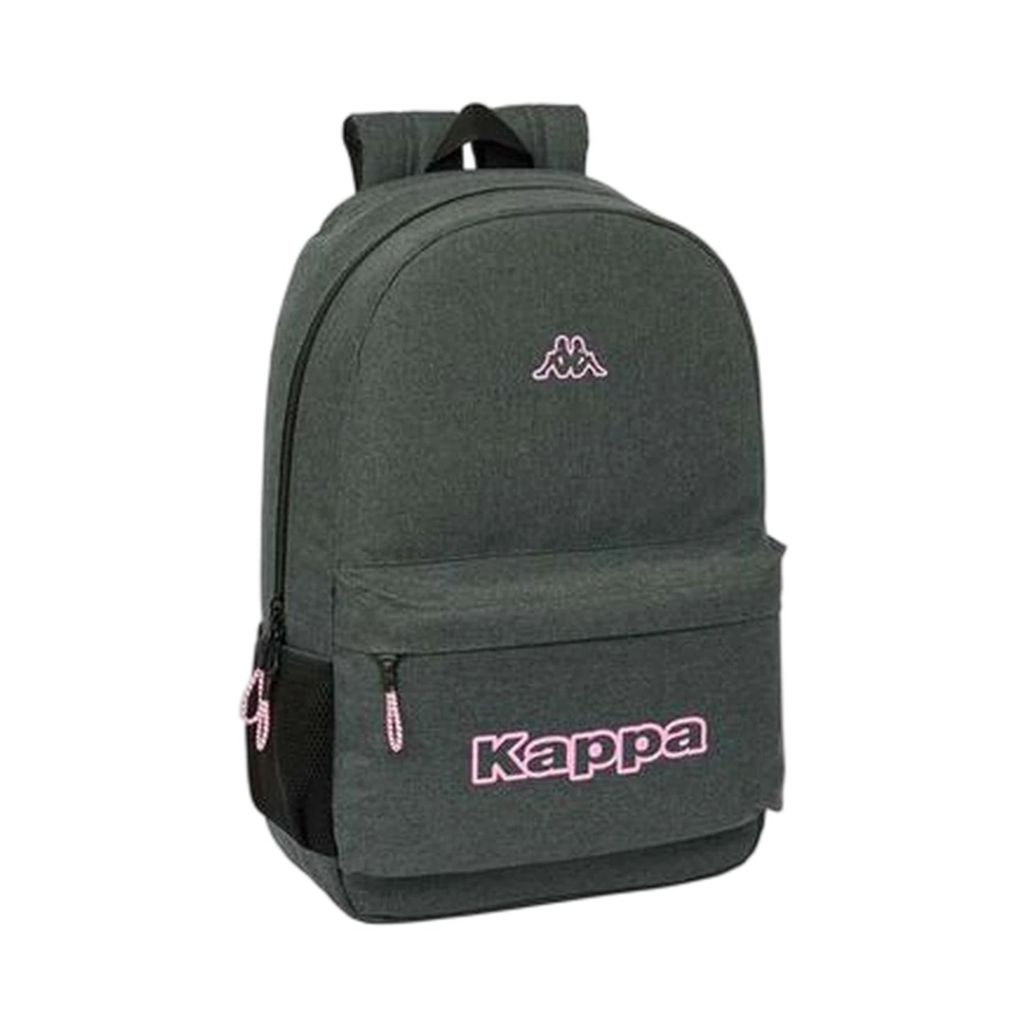Kappa - Sac à dos gris, noir et rose — Collège & Lycée - Librairie Oxford City