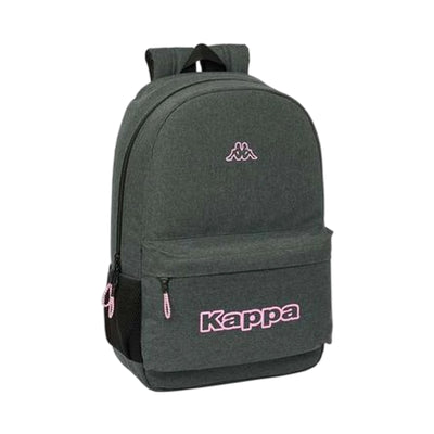 Kappa - Sac à dos gris, noir et rose — Collège & Lycée - Librairie Oxford City