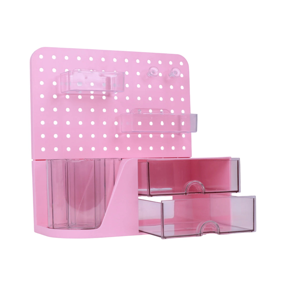 Organisateur de Bureau avec Tiroirs et Tableau Perforé — Rose - Librairie Oxford City