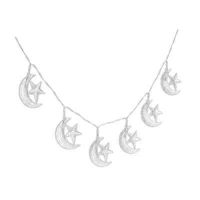 Guirlande Lumineuse Transparent Lune et Étoiles - Librairie Oxford City