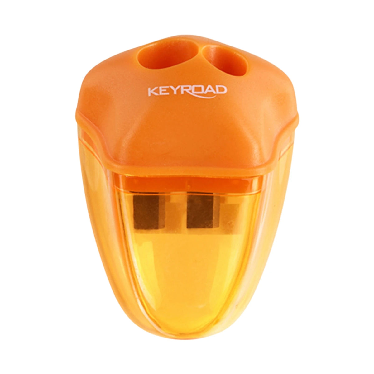 Keyroad - Taille-Crayon Double Trou avec Réservoir Transparent