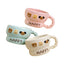Mug en céramique Happy avec motifs animaux ours chat chien et anse torsadée