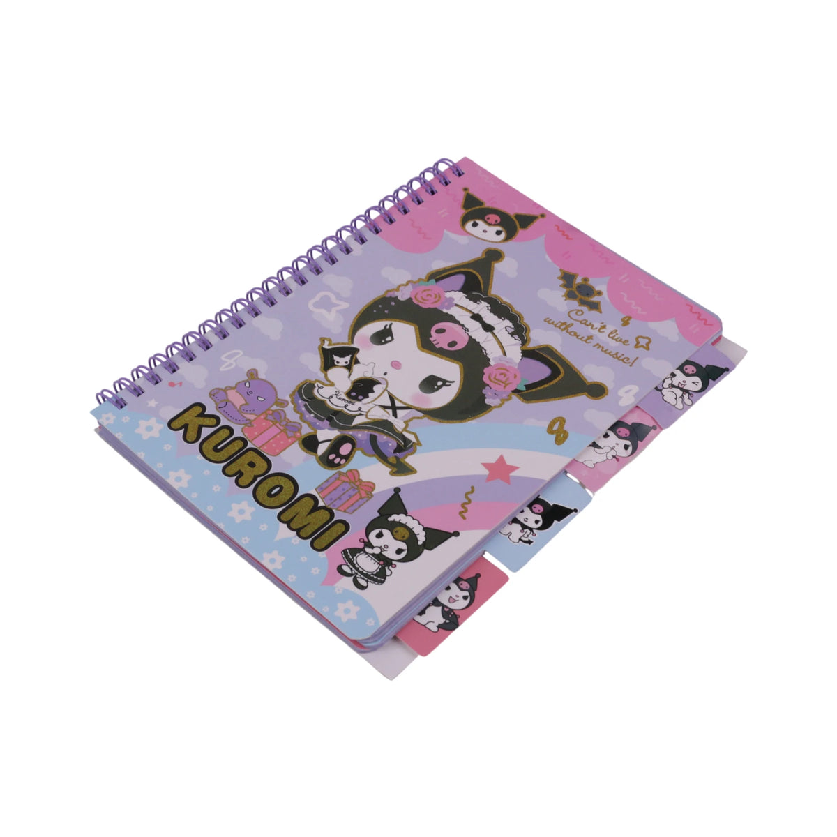 Sanrio Kuromi - Ct Notebook A5 Spirale avec Stylo
